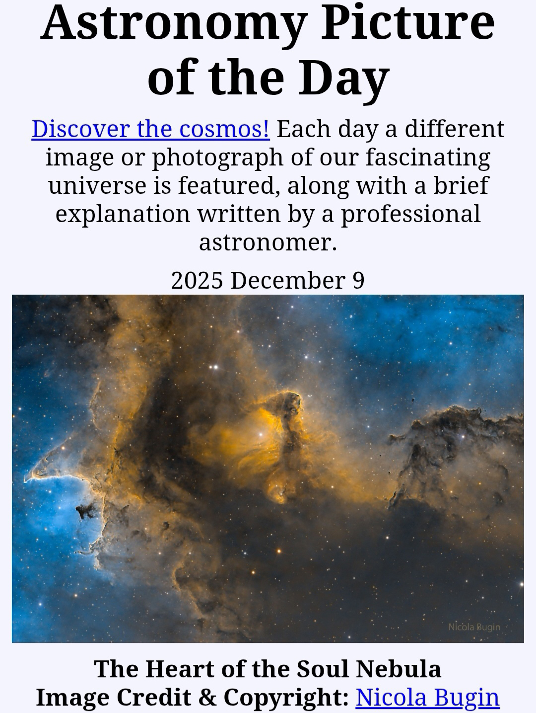 IC1871 nebula, which allowed him to win the NASA APOD